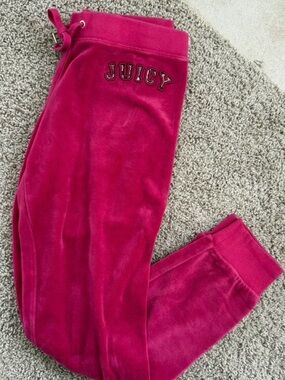 Juicy Couture Pink Velour Sweatpants